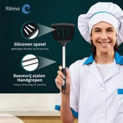 Keukengerei Set Met Houder - Kookgerei Set Spatel Pot - Keukengerei Keukenset - 15 Delige Zwart Rvs -Keukenbarbecue 1200x1200 1353