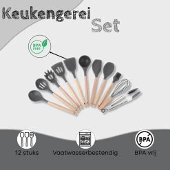Proudproducts – Keukengerei Set – Kookgerei – Keukengerei – Siliconen – 12 - Delig – BPA Vrij 11 Proudproducts – Keukengerei Set – Kookgerei – Keukengerei – Siliconen – 12 - Delig – BPA Vrij -Keukenbarbecue 1200x1200 1355