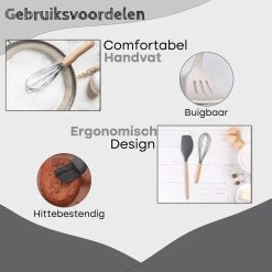 Proudproducts – Keukengerei Set – Kookgerei – Keukengerei – Siliconen – 12 - Delig – BPA Vrij 14 Proudproducts – Keukengerei Set – Kookgerei – Keukengerei – Siliconen – 12 - Delig – BPA Vrij -Keukenbarbecue 1200x1200 1357
