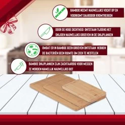 Rednas Bamboe Snijplank - Snijplanken Set - Borrelplank - Serveerplank - 3-delig - Hygiënisch En Duurzaam -Keukenbarbecue 1200x1200 1419