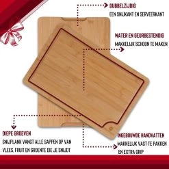 Rednas Bamboe Snijplank - Snijplanken Set - Borrelplank - Serveerplank - 3-delig - Hygiënisch En Duurzaam -Keukenbarbecue 1200x1200 1424