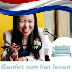 YUGN Sushi Set Sushi Bazooka En Sushi Matje Bamboe - Sushi Maker Sushi Kit - Sushimatje Sushi Mat - Cadeau Tip 19 YUGN Sushi Set Sushi Bazooka En Sushi Matje Bamboe - Sushi Maker Sushi Kit - Sushimatje Sushi Mat - Cadeau Tip -Keukenbarbecue 1200x1200 1459