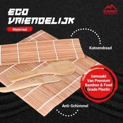 Summit Products Sushi Bazooka Kit- Sushi Maker Set- Sushi Kit- All In One Sushi Set- Inclusief Online Bereidingsgids- Zwart -Keukenbarbecue 1200x1200 1473