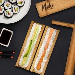 MikaMax Sushi Maker - Sushi Set - Sushi Bazooka - Sushi Machine - Bamboe -Keukenbarbecue 1200x1200 1489
