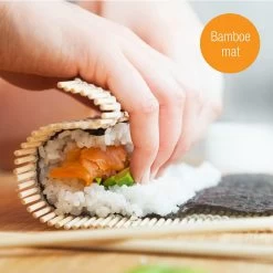 Amazy Sushi Set | Sushi Maker Set Voor Beginners Incl. Bamboe Sushi Roll Matje, Rijstlepel, Sushi Maker En Eetstokjes Met Dienblad - Eenvoudig Te Gebruiken Voor Beginners En Professionals -Keukenbarbecue 1200x1200 1503