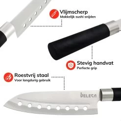 Deleca 24-delige Sushi Maker Kit - Traditionele Set Zonder Bazooka - Incl. Bamboe Stokjes En Accessoires - XL -Keukenbarbecue 1200x1200 1517