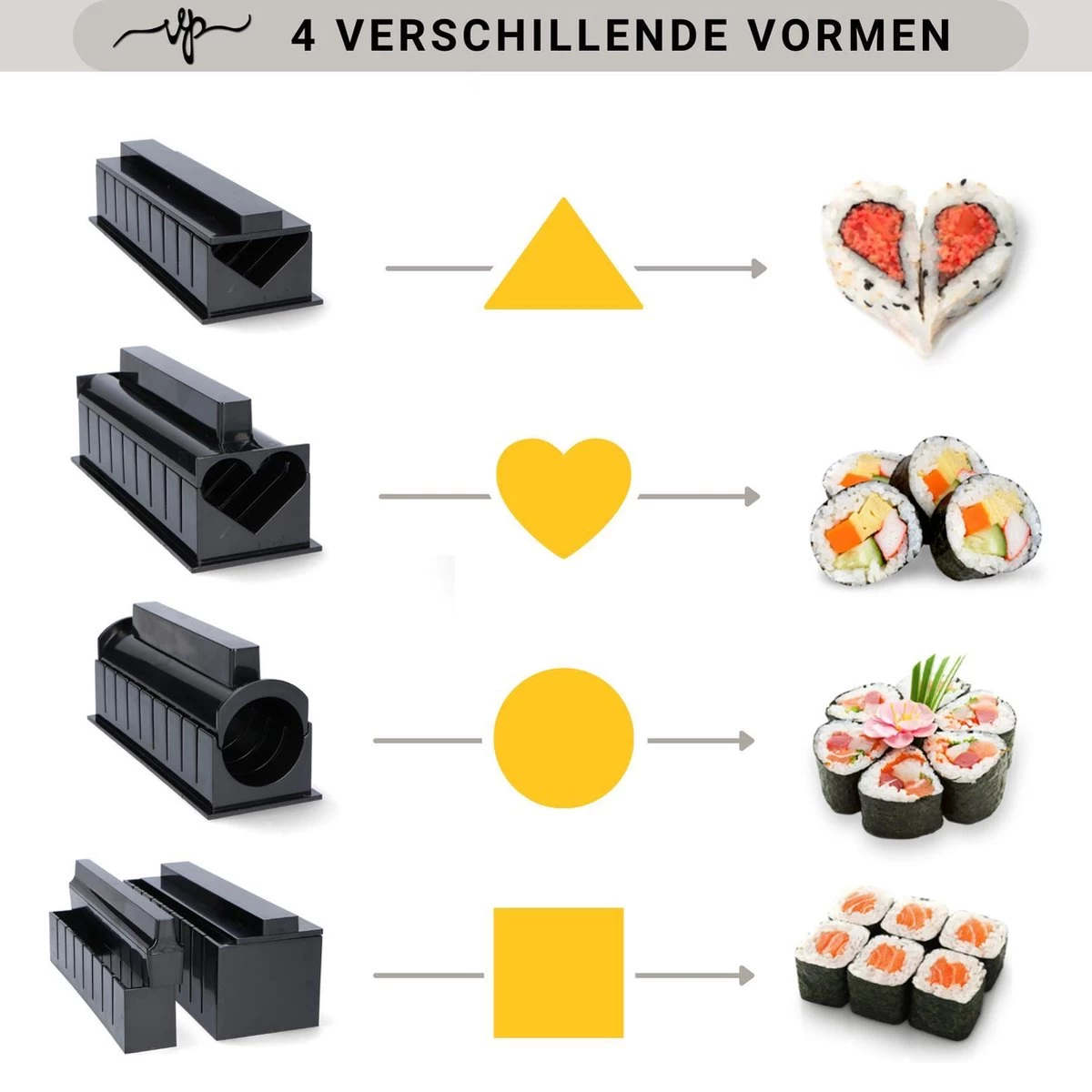 Merkloos Sushi Set 11 Delig - Sushi Maker - Sushi Set - Sushi Kit - Verschillende Vormen - Sushi Maken - 5 Merkloos Sushi Set 11 Delig - Sushi Maker - Sushi Set - Sushi Kit - Verschillende Vormen - Sushi Maken - - Afbeelding 3