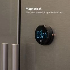 Nimma® Kookwekker - Digitale Keukenwekker - Magnetisch - Incl. Timer En Stopwatch - Draaiknop - Led - Zwart -Keukenbarbecue 1200x1200 1582