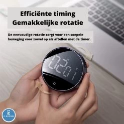 Digitale Kookwekker - Smart Timer - LED Display - Magnetisch Met Handige Draaiknop -Keukenbarbecue 1200x1200 1592