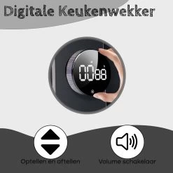 Proudproducts Kookwekker – Keukenwekker – Digitale Kookwekker – Magnetisch – LED-display – Smart Timer – Optellen/Aftellen – Zwart -Keukenbarbecue 1200x1200 1598
