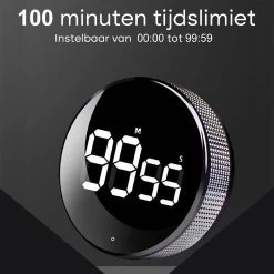 Proudproducts Kookwekker – Keukenwekker – Digitale Kookwekker – Magnetisch – LED-display – Smart Timer – Optellen/Aftellen – Zwart -Keukenbarbecue 1200x1200 1599