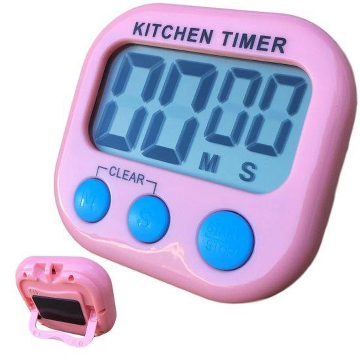 Merkloos Digitale Kookwekker Roze - Groot Display - Magneet 3 Merkloos Digitale Kookwekker Roze - Groot Display - Magneet
