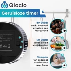 Qlocio Digitale Kookwekker Klok - Keukenwekker - Magnetisch - Zwart -Keukenbarbecue 1200x1200 1626