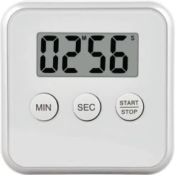 Merkloos Magnetische Kookwekker Inclusief Standaard + Batterij | Digitale Kook Wekker | Kookwekker | Wit