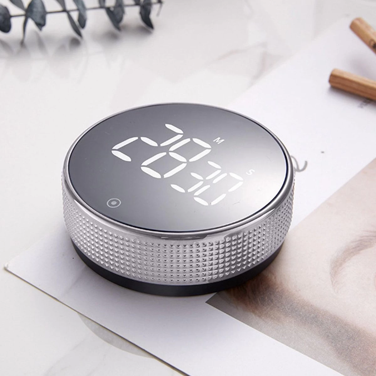 Merkloos Digitale Kookwekker Zilver Van METU-Online - Smart Timer - LED Display - Magnetisch Met Handige Draaiknop - Barbecue Kookwekker Magneet - BBQ Wekker 4 Merkloos Digitale Kookwekker Zilver Van METU-Online - Smart Timer - LED Display - Magnetisch Met Handige Draaiknop - Barbecue Kookwekker Magneet - BBQ Wekker - Afbeelding 2