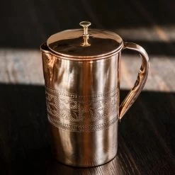 Puur Koperen Kan Bloempatroon - 1,5 Liter -Keukenbarbecue 1200x1200 260