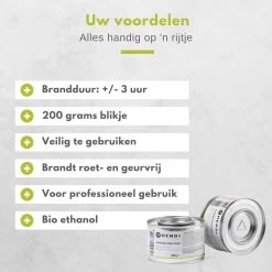 Hendi Brandpasta Voor Chafing Dish - Brandgel 200g - ( 6 Stuks ) -Keukenbarbecue 1200x1200 275