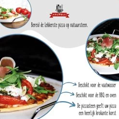 Pizzasteen BBQ & Oven | Pizzaplaat Voor De Lekkerste Bereiding Van Een Pizza Op Jouw Barbecue Of In De Oven | Pizza Stone Rond | Medium (33 Cm) -Keukenbarbecue 1200x1200 317