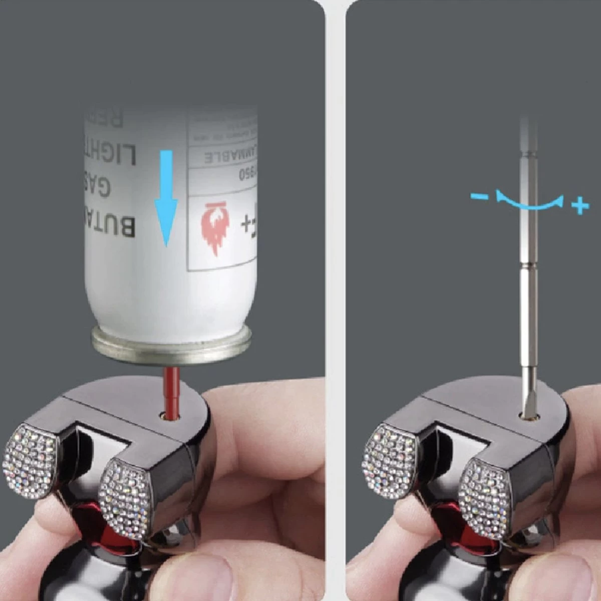 Merkloos Diamond Bear Aansteker - Kado - Valentijnsdag - Cute - TikTok - Cadeau 5 Merkloos Diamond Bear Aansteker - Kado - Valentijnsdag - Cute - TikTok - Cadeau - Afbeelding 3