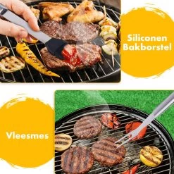 BBQ Accesoires Set Gereedschap Tang Borstel Barbecue Kookgerei - 10 Delig -Keukenbarbecue 1200x1200 357