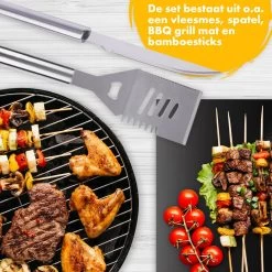 BBQ Accesoires Set Gereedschap Tang Borstel Barbecue Kookgerei - 10 Delig -Keukenbarbecue 1200x1200 359
