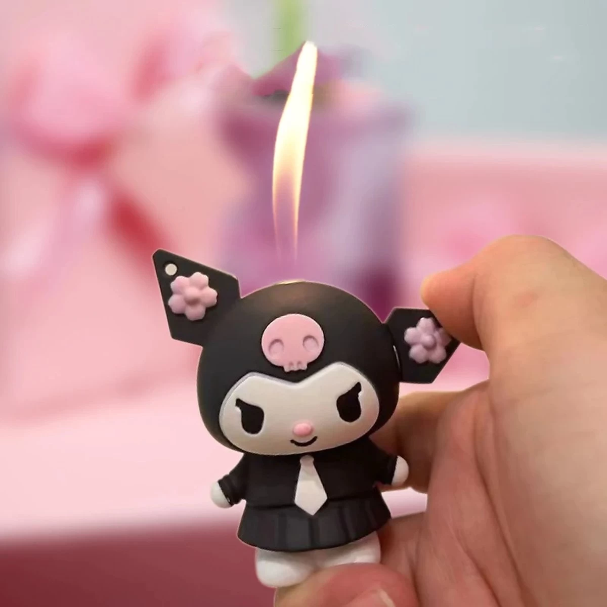 Merkloos Kawaii Bunny Aansteker - Kuromi, Sanrio Lighter, Kuromi My Melody, Kawaii Anime Figure Cute Lighter, Hello Kitty Lighter, Gifts For Girls 3 Merkloos Kawaii Bunny Aansteker - Kuromi, Sanrio Lighter, Kuromi My Melody, Kawaii Anime Figure Cute Lighter, Hello Kitty Lighter, Gifts For Girls