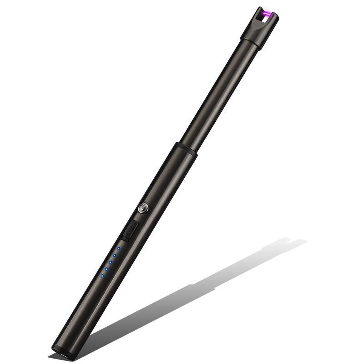 Oplaadbare Lange Dunne Elektrische Aansteker - Duurzame Plasma Aansteker - Inclusief Cadeauverpakking - BBQ – Kaarsen - Zwart 8 Oplaadbare Lange Dunne Elektrische Aansteker - Duurzame Plasma Aansteker - Inclusief Cadeauverpakking - BBQ – Kaarsen - Zwart - Afbeelding 6