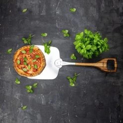 Boska Pizzaschep Barbecue - Kort Handvat - Stabiel - Aluminium - Eikenhout - BBQ Accessoires -Keukenbarbecue 1200x1200 460