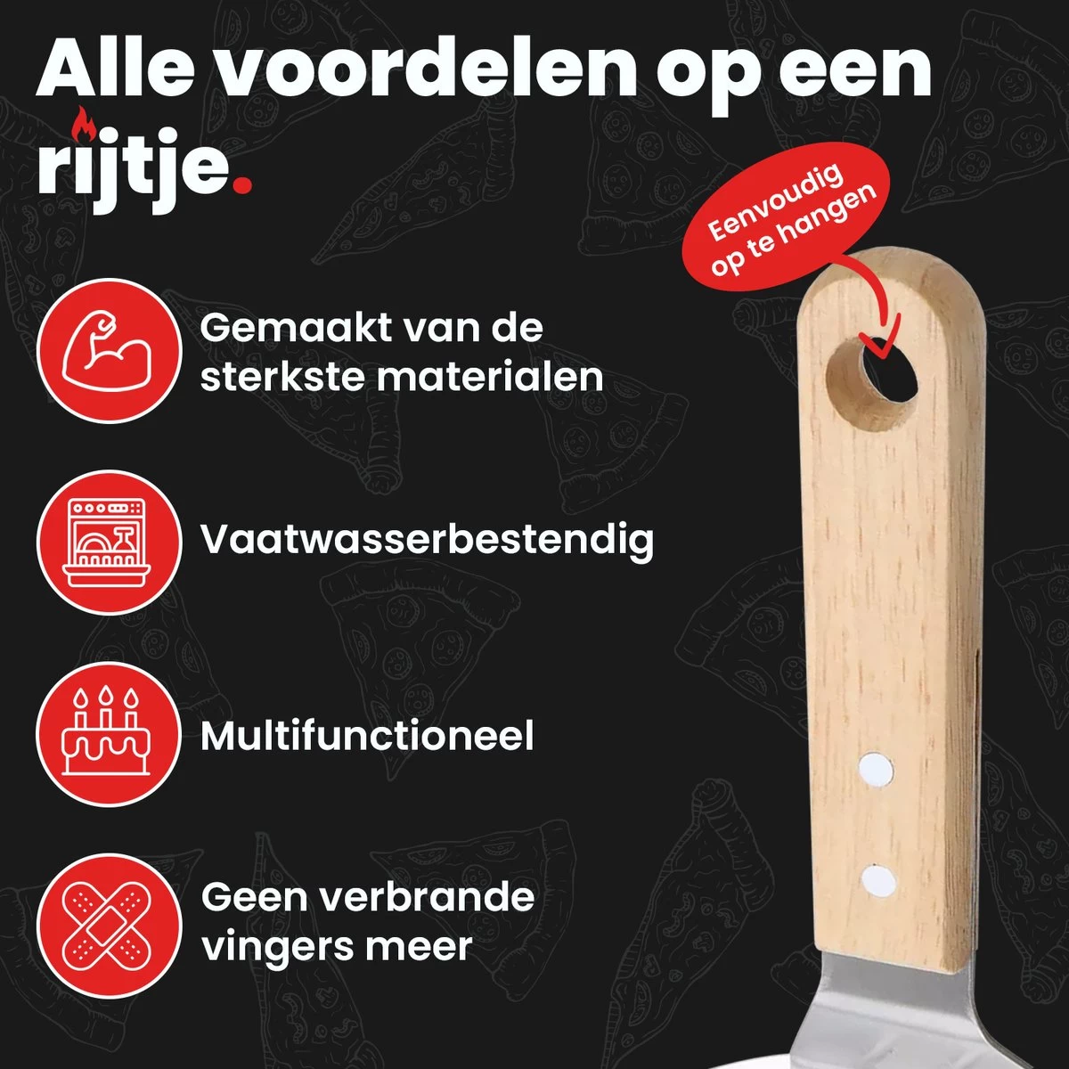 GrillX Pizzaschep Met Pizzasnijder - 30cm - In Luxe Doos - Pizzaspatel Voor BBQ & Oven - BBQ Accesoires Gereedschap 4 GrillX Pizzaschep Met Pizzasnijder - 30cm - In Luxe Doos - Pizzaspatel Voor BBQ & Oven - BBQ Accesoires Gereedschap - Afbeelding 2