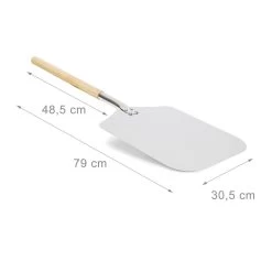 Relaxdays Pizzaschep - Vierkant - Metaal -Keukenbarbecue 1200x1200 496