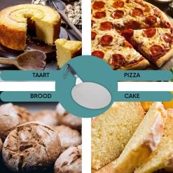 Nowad Pizzaschep RVS Rond - 30,5 Cm - PVC Handvat 14 Nowad Pizzaschep RVS Rond - 30,5 Cm - PVC Handvat -Keukenbarbecue 1200x1200 499