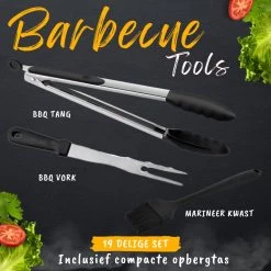 BBQ Gereedschapset - Opbergtas - BBQ Accessoires - BBQ Tang - BBQ Set - BBQ Borstel - BBQ Gereedschap - Roestvrij Staal 12 BBQ Gereedschapset - Opbergtas - BBQ Accessoires - BBQ Tang - BBQ Set - BBQ Borstel - BBQ Gereedschap - Roestvrij Staal -Keukenbarbecue 1200x1200 538