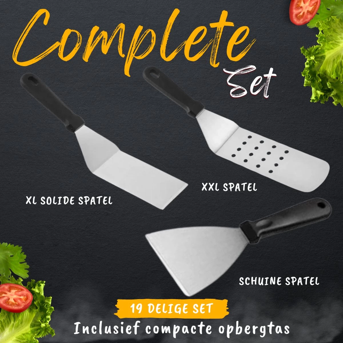 BBQ Gereedschapset - Opbergtas - BBQ Accessoires - BBQ Tang - BBQ Set - BBQ Borstel - BBQ Gereedschap - Roestvrij Staal 9 BBQ Gereedschapset - Opbergtas - BBQ Accessoires - BBQ Tang - BBQ Set - BBQ Borstel - BBQ Gereedschap - Roestvrij Staal - Afbeelding 7