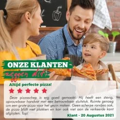 Ecowize Pizzaschep Voor BBQ En Oven - Aluminium Pizzaspatel Vierkant 30cm Met Inklapbaar Handvat - Met Extra Professionele Pizzasnijder -Keukenbarbecue 1200x1200 545