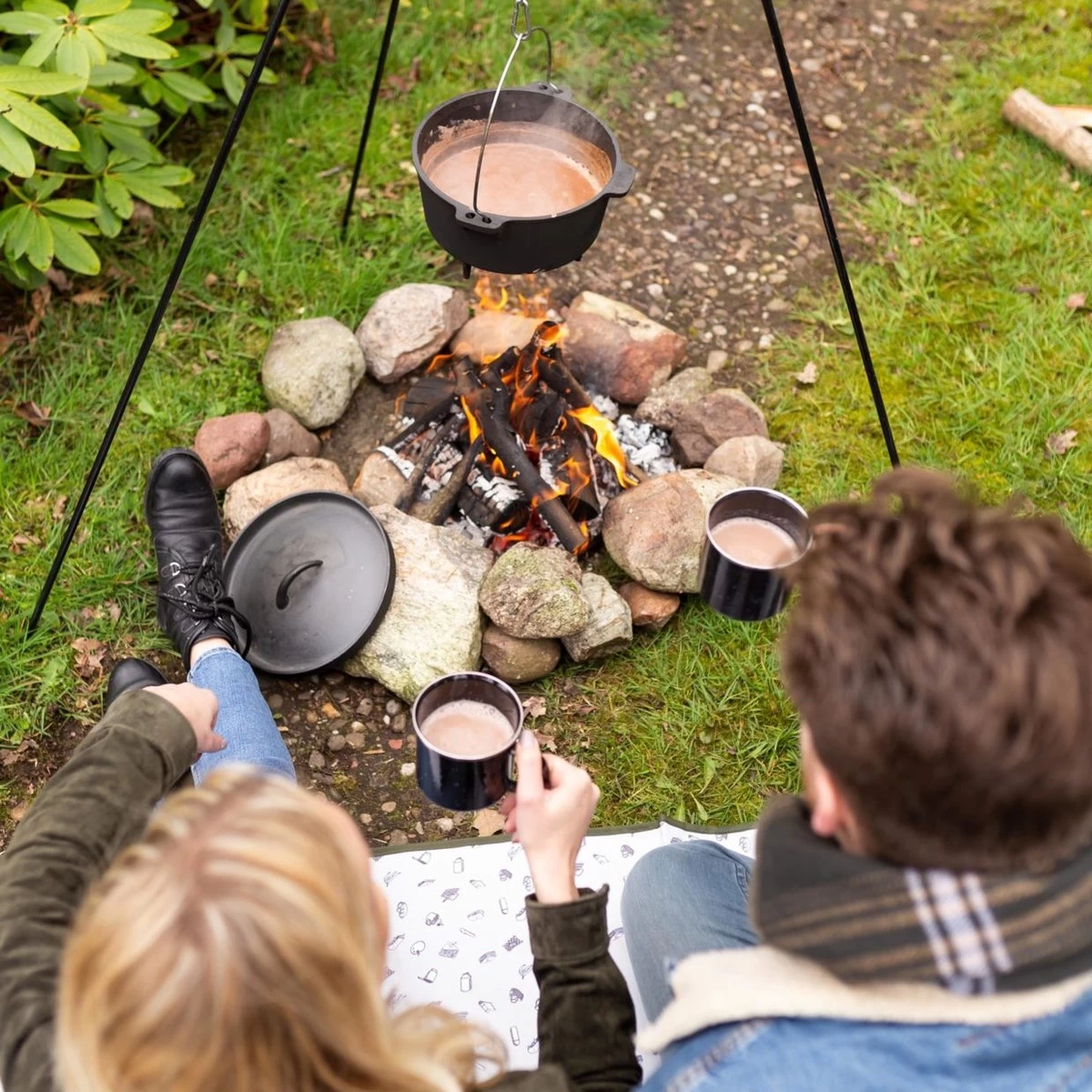 Esschert Design - Driepoot Met Ketting - Haardvuur Accessoires - Staal - Zwart 12 Esschert Design - Driepoot Met Ketting - Haardvuur Accessoires - Staal - Zwart - Afbeelding 10