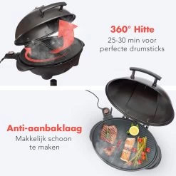KitchenBrothers Elektrische BBQ - Met Grillplaat - Anti-aanbaklaag - Incl. Plank/Houders - Grilloppervlak 46,5x33,8cm - Tot 300°C - 2400W - Zwart 16 KitchenBrothers Elektrische BBQ - Met Grillplaat - Anti-aanbaklaag - Incl. Plank/Houders - Grilloppervlak 46,5x33,8cm - Tot 300°C - 2400W - Zwart -Keukenbarbecue 1200x1200 613