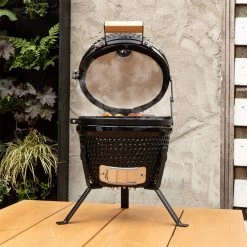 BluMill Kamado BBQ Egg - Kamado 13 Inch - Incl. Vlees Thermometer - Houtskoolbarbecues - Zwart - Ø 27cm -Keukenbarbecue 1200x1200 693