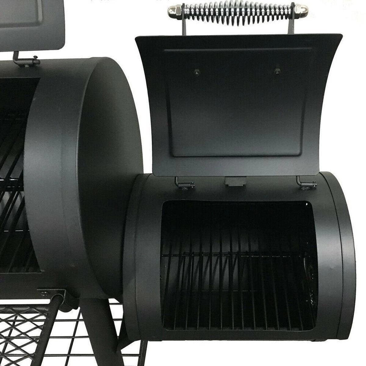 Fire Beam Houtskool Barbecue - Grilloppervlak (LxB) 35 X 66 Cm - Smoker - Zwart 6 Fire Beam Houtskool Barbecue - Grilloppervlak (LxB) 35 X 66 Cm - Smoker - Zwart - Afbeelding 4