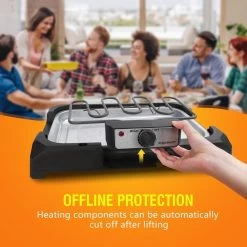 Aigostar Lava 30LDQ - Elektrische Grill - BBQ - Tafel Barbecue - Grilloppervlakte 41 X 24 Cm - 2000 Watt -Keukenbarbecue 1200x1200 789