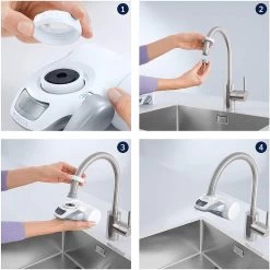 BRITA On Tap Faucet Filtration System - Uitstekend Smakend Gefilterd Water - Inclusief 1 BRITA ON TAP Kraanfilter - 600 Liter Water Gefilterd Per Patroon - Witte Kleur -Keukenbarbecue 1200x1200 79