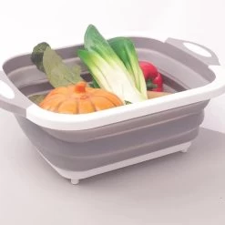 Snijplank - 3 In 1 - Wasbak - Spoelbak - Opvouwbare Afwasteil - Afwasbak - Opbergbak -Keukenbarbecue 1200x1200 833