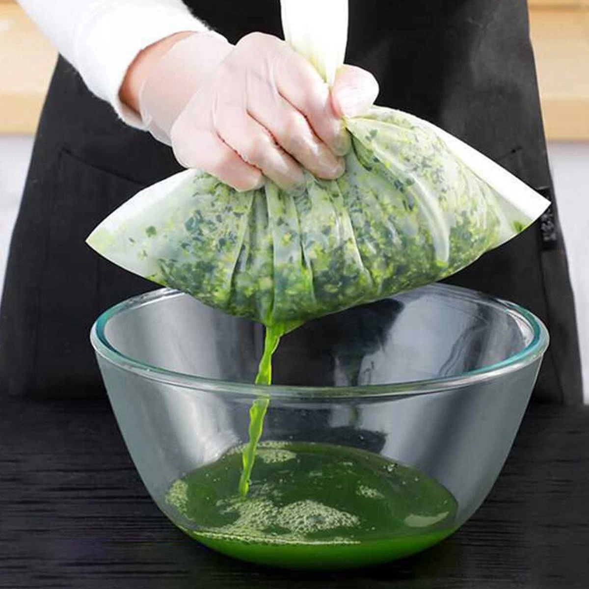 Kaasdoek - Passeerdoek - Neteldoek - Passeerzeef - Notenmelkzak - Zeefdoek - 200 Mesh - 30x45 Cm 6 Kaasdoek - Passeerdoek - Neteldoek - Passeerzeef - Notenmelkzak - Zeefdoek - 200 Mesh - 30x45 Cm - Afbeelding 4