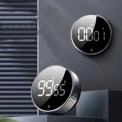 Merkloos Magnetische Timer - Digitale LED Display Stopwatch - Interval Muurklok - Douchetimer - Kookwekker - Cool En Stijlvol -Keukenbarbecue 1200x1200 843