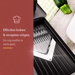 Gustuine Mandoline Keukensnijder - Multifunctionele Groentesnijder & Frietsnijder - Rasp & Kaasrasp - Incl. E-Book -Keukenbarbecue 1200x1200 854