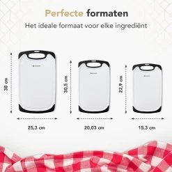 Rochester Kunststof Snijplanken Set – 3-Delig – Anti-Slip Handvaten – Luxe Design – Vaatwas Bestendig – Duurzaam -Keukenbarbecue 1200x1200 878