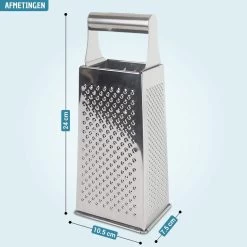 Blokrasp - RVS - Zilver - Kaas Raspen - Groente Raspen - Plakken Snijden - Messen - Blok -Keukenbarbecue 1200x1200 896