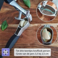 Knoflookpers - Ergonomisch - RVS - Knoflookperser - Knoflook - Pers -Keukenbarbecue 1200x1200 954