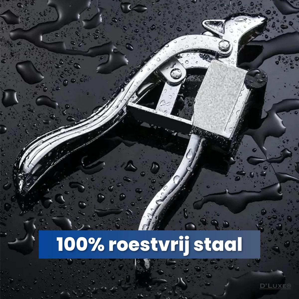 D'Luxe - The Squirrel Knoflookpers - Met Schraap Systeem - Knoflookpers-gemberpers- Met Gratis Siliconen Peller & Borstel 6 D'Luxe - The Squirrel Knoflookpers - Met Schraap Systeem - Knoflookpers-gemberpers- Met Gratis Siliconen Peller & Borstel - Afbeelding 4