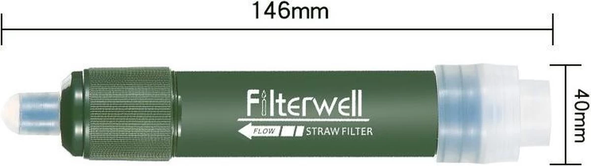 Merkloos Fllterwell Waterfilter - Survival - Zuiver & Schoon Drinkwater - Lichtgewicht - Water Filter - Outdoor - Hiking & Wandelen 7 Merkloos Fllterwell Waterfilter - Survival - Zuiver & Schoon Drinkwater - Lichtgewicht - Water Filter - Outdoor - Hiking & Wandelen - Afbeelding 5