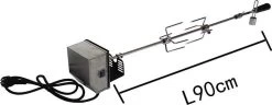 BBQNovation Elektrisch Draaispit Deluxe Met Extra Lang RVS Spit Geschikt Voor Meeste GAS BBQ's -Keukenbarbecue 1200x468